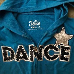 Girl’s Justice fleece jacket. Size 12.